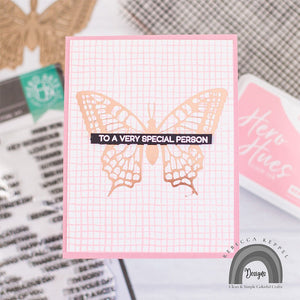 Butterfly Hot Foil Plate