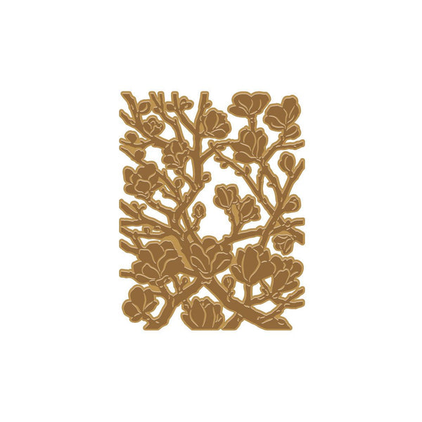 Magnolia Branches Hot Foil Plate