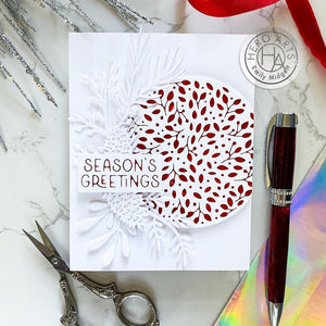 Leaves and Dots Hot Foil Plate