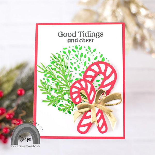 Leaves and Dots Hot Foil Plate