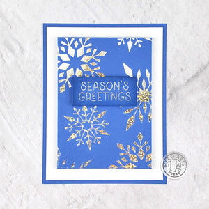 Three Holiday Messages Hot Foil Plate