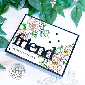 Thank You Flowers Letterpress + Foil Plate