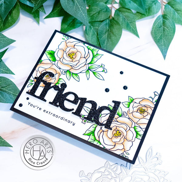 Thank You Flowers Letterpress + Foil Plate
