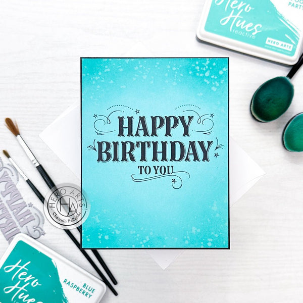 Happy Birthday Letterpress + Foil Plate