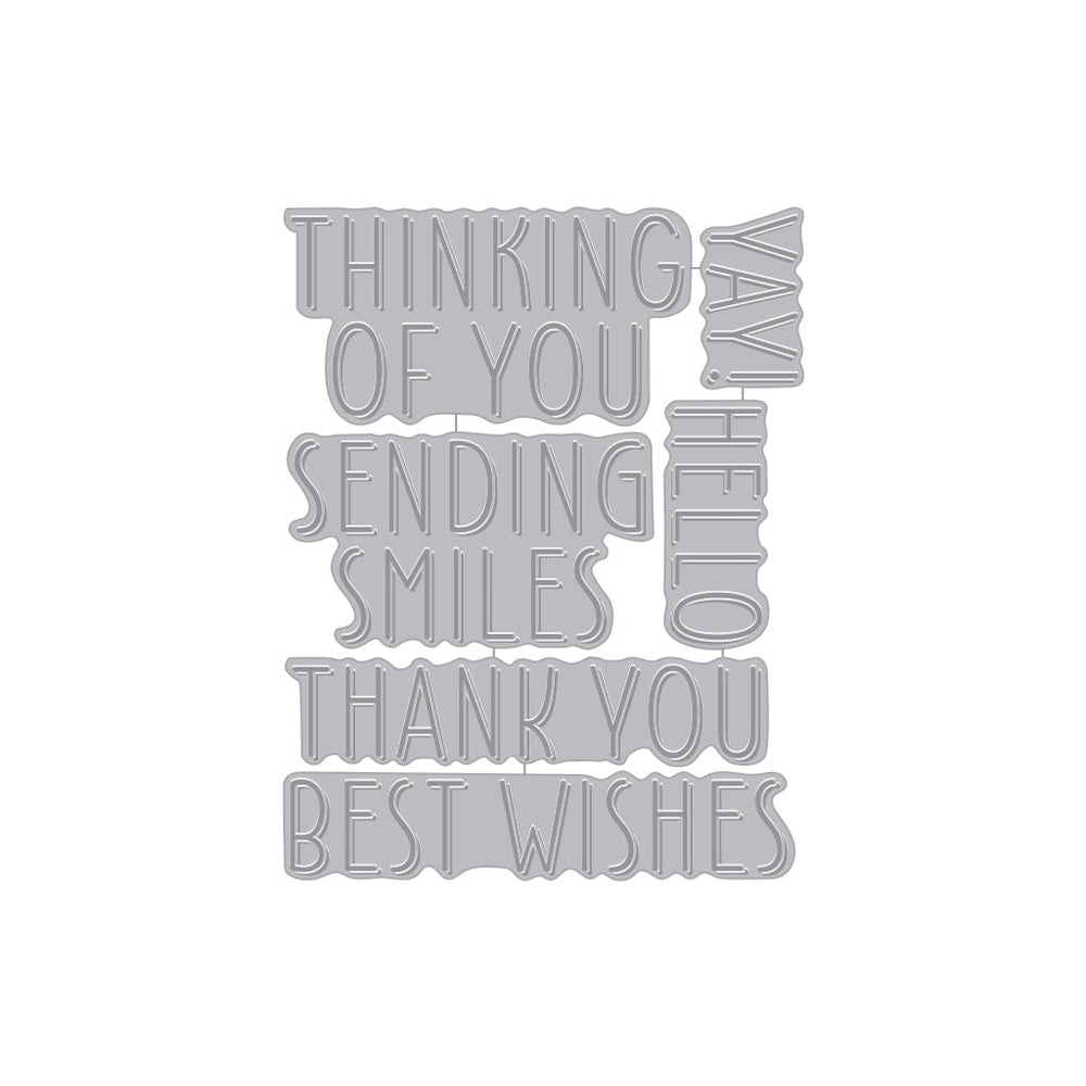 Best Wishes Letterpress + Foil Plate Set