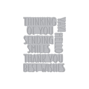 Best Wishes Letterpress + Foil Plate Set