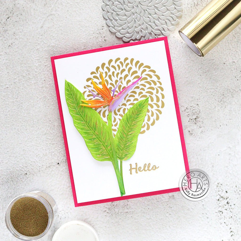 Petals Circle Letterpress + Foil Plate