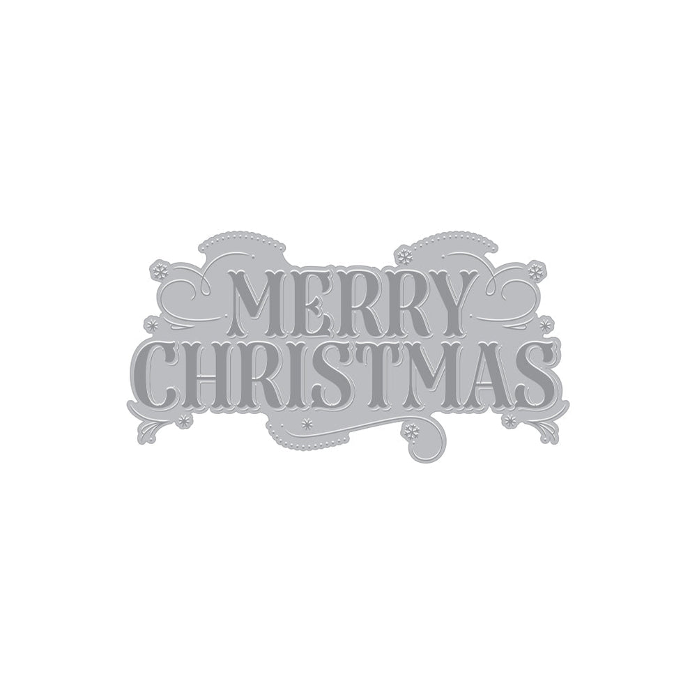Merry Christmas Letterpress + Foil Plate