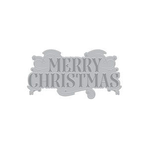 Merry Christmas Letterpress + Foil Plate