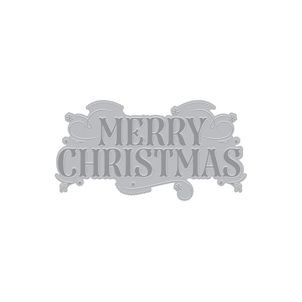Merry Christmas Letterpress + Foil Plate