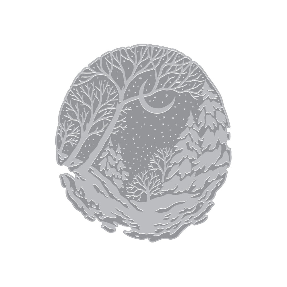 Winter Forest Letterpress + Foil Plate