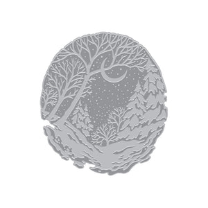 Winter Forest Letterpress + Foil Plate