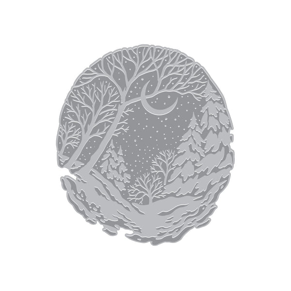 Winter Forest Letterpress + Foil Plate
