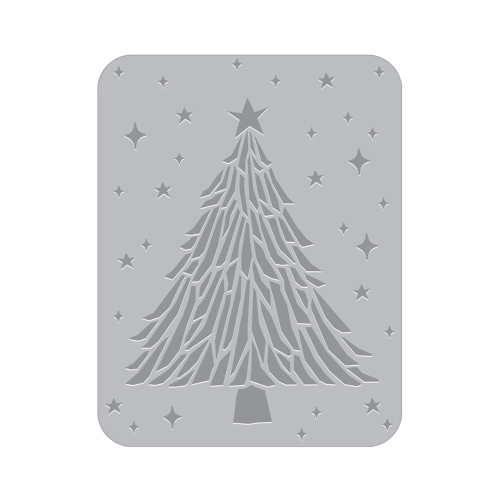Sparkling Tree Letterpress + Foil Plate Plate