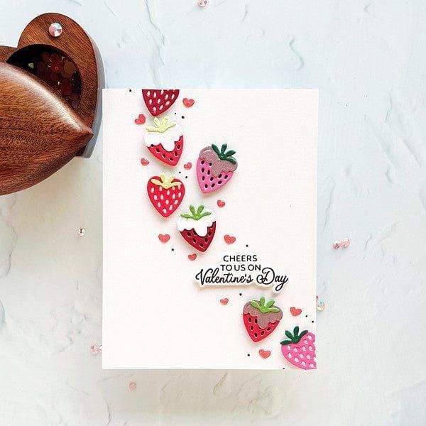Valentine Happy Hour Sentiments BetterPress Plate & Die Set