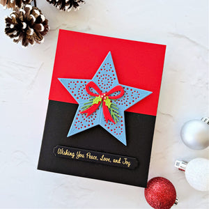 Barn Star Wreath Etched Dies by Annie Williams