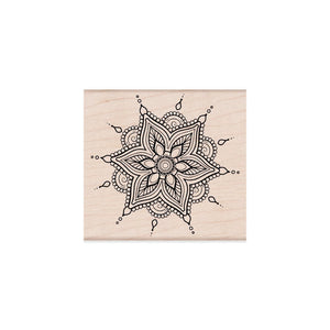 Henna Flower Pattern Woodblock Stamp