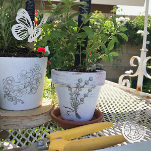 Flowering Nasturtium Woodblock Stamp