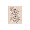 Flowering Nasturtium Woodblock Stamp