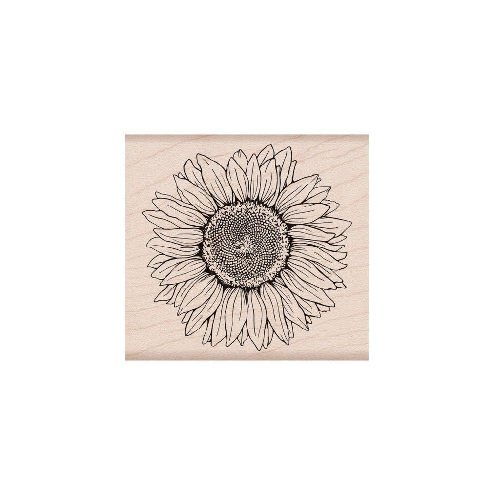 Hero Florals Sunflower Woodblock Stamp