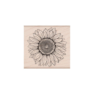 Hero Florals Sunflower Woodblock Stamp