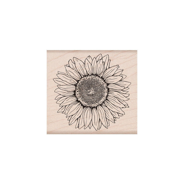 Hero Florals Sunflower Woodblock Stamp
