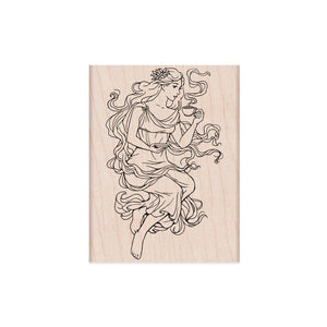 Mocha Maiden Woodblock Stamp