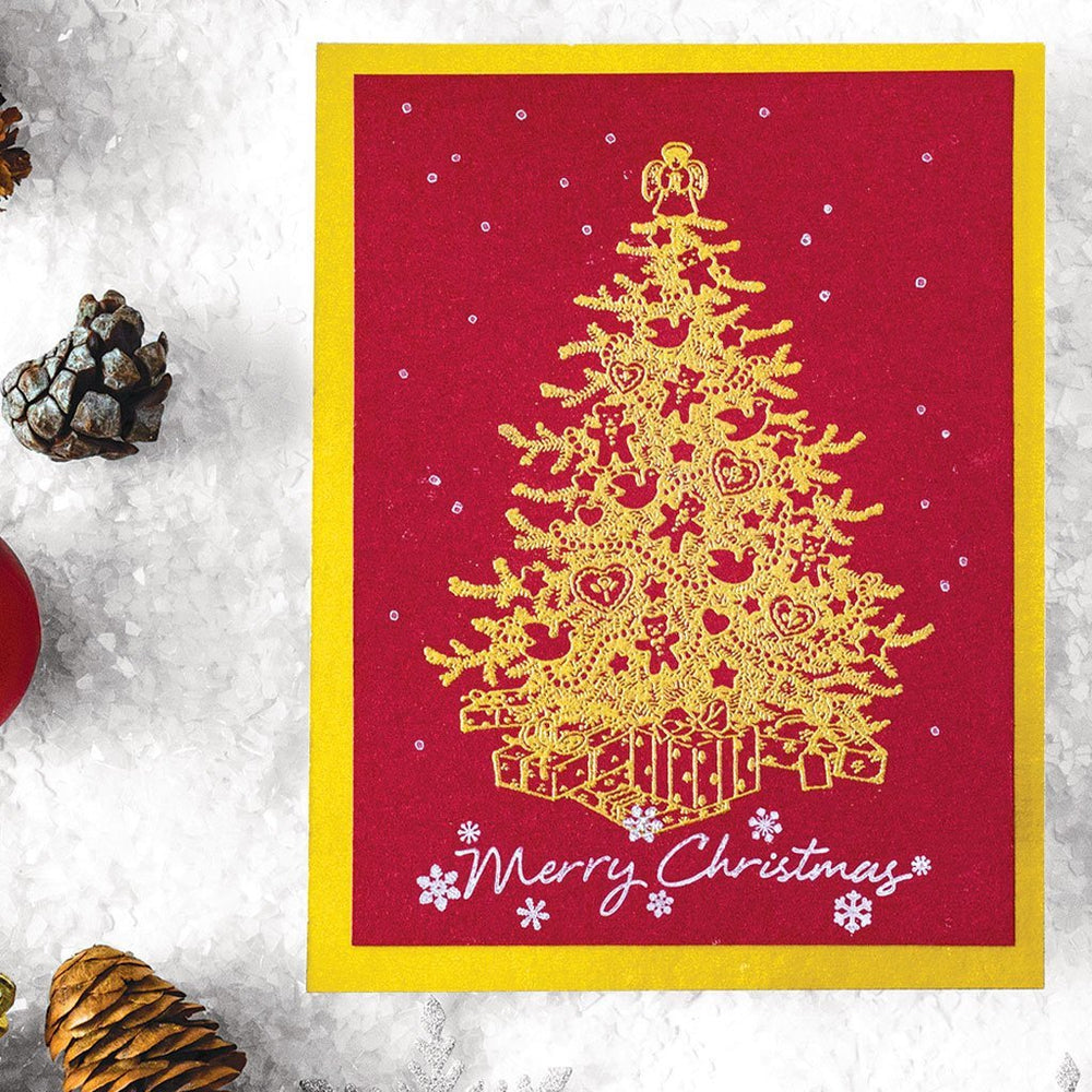 From the Vault Christmas Tree Woodblock Stamp
