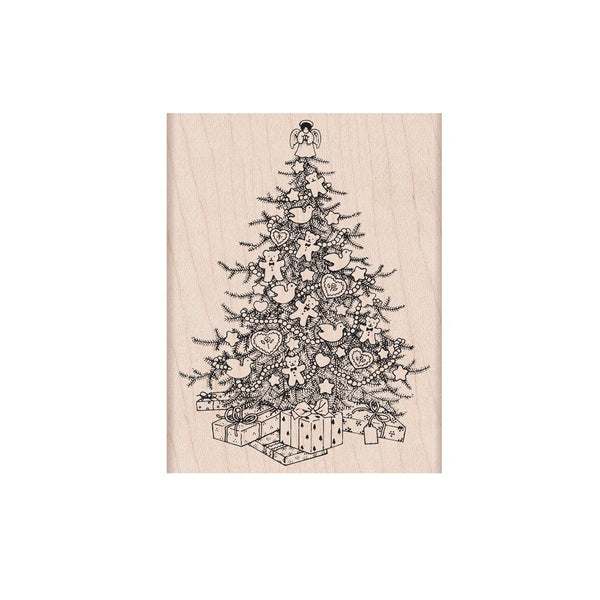 From the Vault Christmas Tree Woodblock Stamp