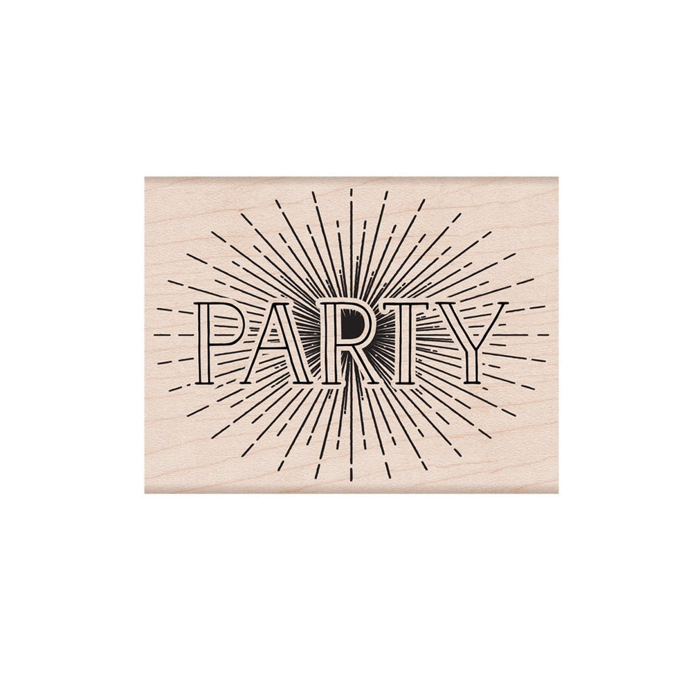 Party Woodblock Stamp