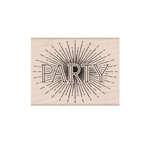 Party Woodblock Stamp