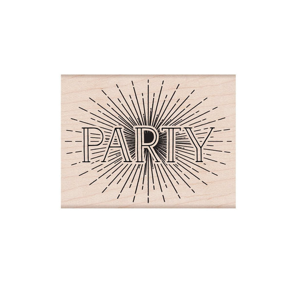 Party Woodblock Stamp