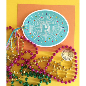 Party Woodblock Stamp