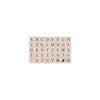 Printer's Type Uppercase Alphabet Woodblock Stamp Set
