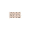 Printer's Type Lowercase Alphabet  Woodblock Stamp Set