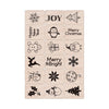 Merry Christmas Woodblock Ink 'n' Stamp