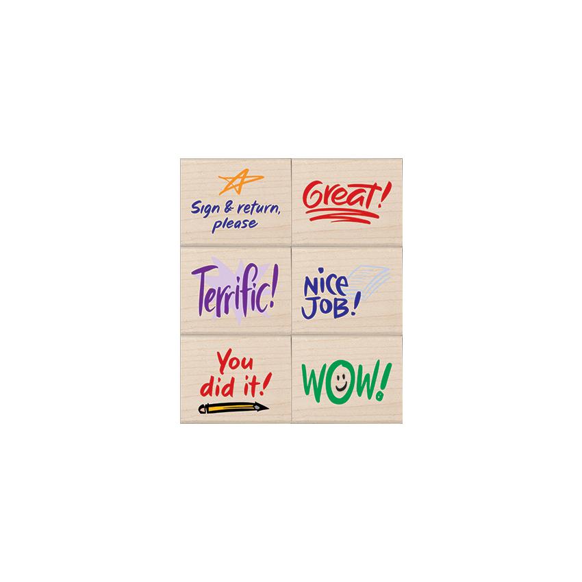 Stamps of Approval Woodblock Stamp Set