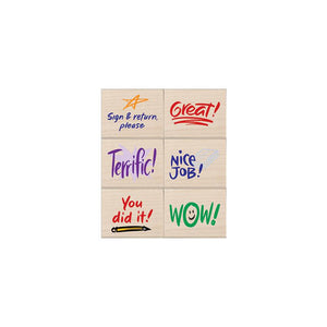 Stamps of Approval Woodblock Stamp Set