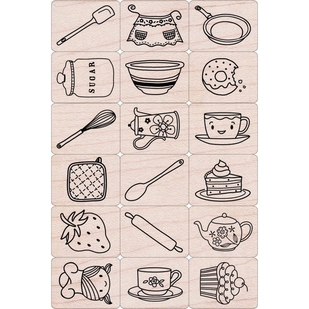 Cook It Woodblock Ink 'n' Stamp