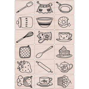 Cook It Woodblock Ink 'n' Stamp