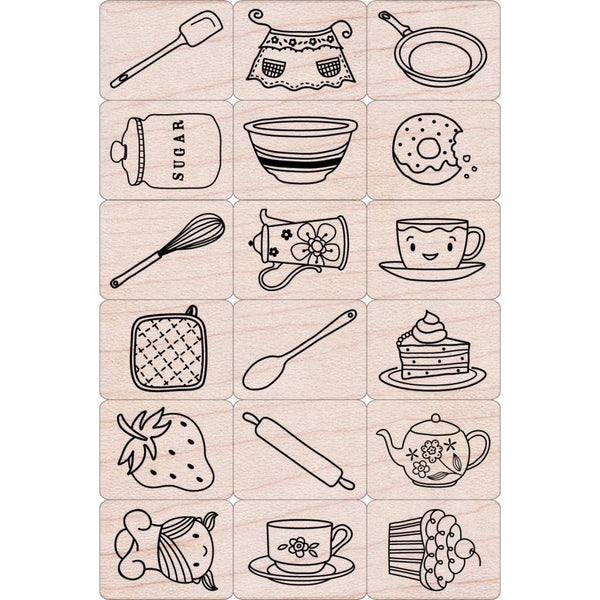 Cook It Woodblock Ink 'n' Stamp