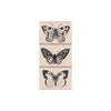 Artistic Butterflies Trio Woodblock Stamp