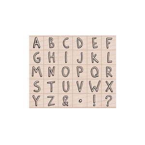 Informal Letters Woodblock Stamp