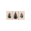 Paintbrush Trees Trio Woodblock Stamp Set