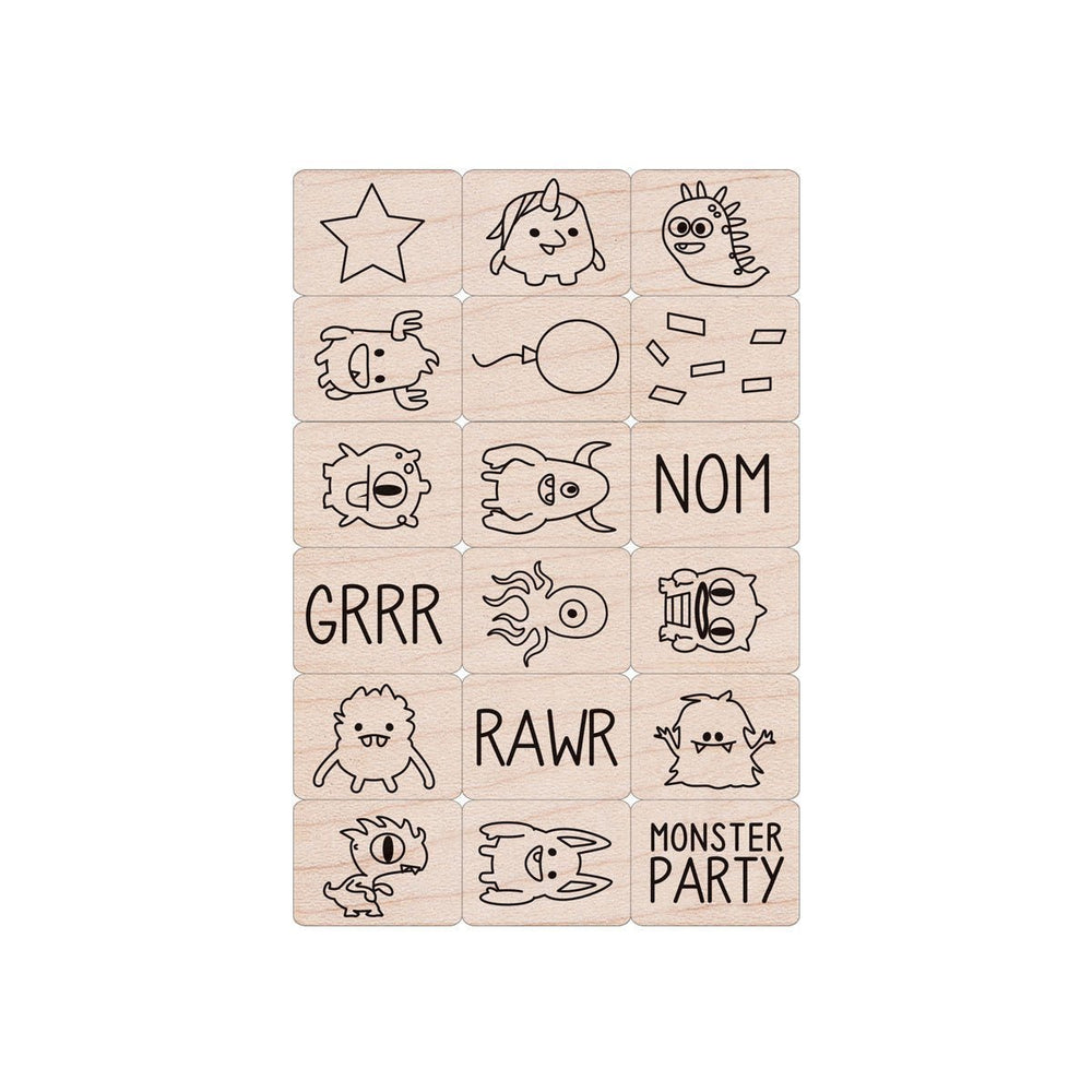 Monster Woodblock Ink 'n' Stamp