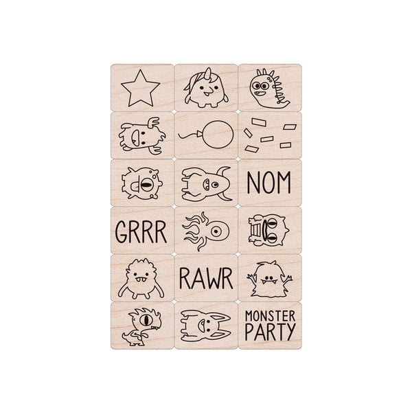 Monster Woodblock Ink 'n' Stamp