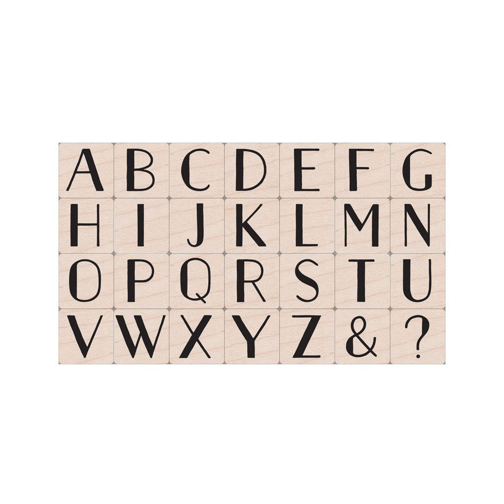 Golden Age Large Letters Woodblock Stamp