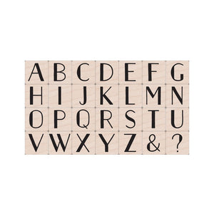 Golden Age Large Letters Woodblock Stamp