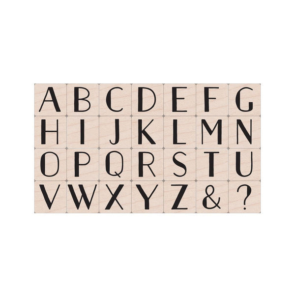 Golden Age Large Letters Woodblock Stamp