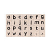 Modern Lowercase Letters Woodblock Stamp